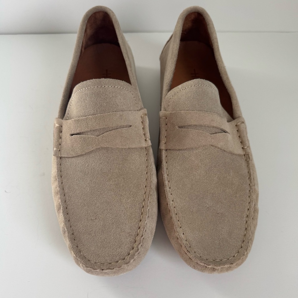 Men's Beige Suede Loafers Hotic - Picture 12 of 12